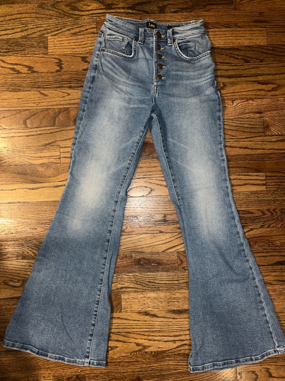 Lee High Rise Flare Button-Fly Jeans Women's Size 24